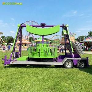 Manèges de parc d'attractions, manèges de fête foraine, mini-frisbees montés sur remorque, attractions de fête foraine à vendre - Product Image 1
