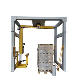 Máquina de embalagem de paletes com braço rotativo transparente tipo filme extensível para uso industrial online para venda quente