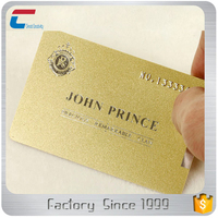 Cartes plastiques de membre VIP Or, impression numérique couleur recto-verso, carte de visite PVC certifiée ISO9001, finition brillante/mate