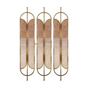 ANN2314 Modern Art Theme <b>Decorative</b> Durable Stainless Steel Coated Printed Process Multi-Functional <b>Screen</b> Partition Custom - Product Image 1