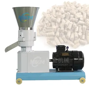 Máquina de fabricación de pellets de alimentación de animales de pollo Molino de pellets de alimentación de aves de corral de troquel plano