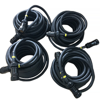 Câble socapex multibroche 19pin avec connecteurs mâle à femelle câble d'extension d'alimentation avec fiches pour boîtier de distribution électrique