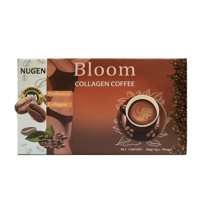 En çok satan RST Bloom kollajen siyah kahve tozu büyüyen cilt için anında Bloom kollajen kahve