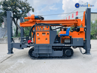 Foreuse à chenilles diesel KC260 pour puits d'eau, moteur, boîte de vitesses et pompe, profondeur maximale 260 m
