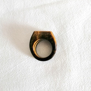 Steinringe für Männer neue Kristalls tein Tigeraugen großen rechteckigen Ring Herren schmuck - Product Image 2