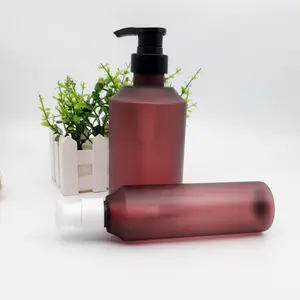 Embalagem de cosméticos 200ml 500ml, embalagem fosca para âmbar, embalagem para lavagem das mãos, shampoo líquido, garrafa de plástico, bomba de loção