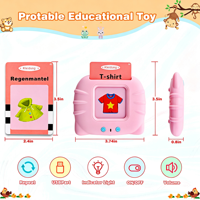 Lecteur de cartes flash interactif OEM ODM, jouets éducatifs, jouet d'apprentissage des langues multifonctionnel, jeux sonores pour enfants de 0 à 7 ans