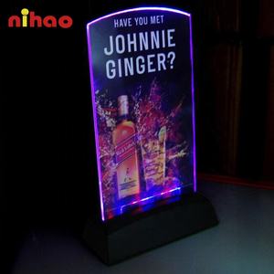 <span class=keywords><strong>NIHAO</strong></span>定制LED桌子菜单展示架供室内使用 - Product Image 2