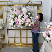 SMOOTH Nouvelle Boule de fleurs 5D de luxe personnalisée de 80 cm, rose clair lavande, pour centre de table de mariage et événements