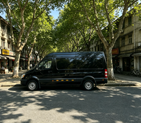 Fourgonnette avec capteur de pression des pneus et protection sous carrosserie pour la livraison de fournitures d'entrepôt e-commerce et la vente en gros d'outils