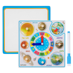 Juguete Educativo <span class=keywords><strong>de</strong></span> Madera para Niños, Pizarra <span class=keywords><strong>de</strong></span> Doble Cara con Formas para Reconocer y Combinar, Borrable, Venta al Por Mayor - Product Image 6