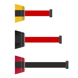 Vendita calda 10m di plastica rossa a parete retrattile cintura barriera coda Pole Station per il controllo efficace della folla barriere di traffico - Product Image 1