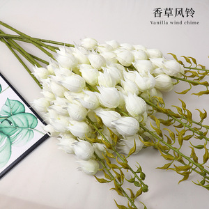 ช่อดอกไม้ประดิษฐ์กลิ่นวานิลลา พร้อมกระดิ่งลม ขนาด 30 ซม.-100 ซม. สำหรับตกแต่งงานแต่งงาน ตกแต่งบ้าน คุณภาพสูงเหมือนจริง - Product Image 5