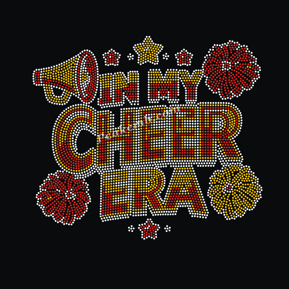 All Kinds of Cheerleading Cheer Iron on Rhinestone Heat Transfer Motif ...