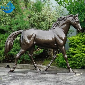 Statues de chevaux en bronze coulé grandeur nature pour jardin extérieur, sculpture pour manoir - Product Image 6