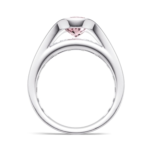 Best Selling Copper Platinum Plated Women's Multi Color Cubic Zirconia Prong Set Light Luxury Ice Flower Cut Butterfly Ring - Product Image 5