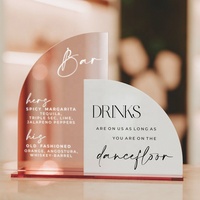 Panneau de bar de mariage personnalisé à double arche dorée, menu de bar, menu de cocktails, signalétique de mariage, décoration de réception