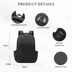 Zaino Impermeabile Unisex Personalizzato Fuliya, Riflettente, per <span class=keywords><strong>Laptop</strong></span>, Viaggi, Affari, Escursionismo, Computer, Scuola e Università - Product Image 3
