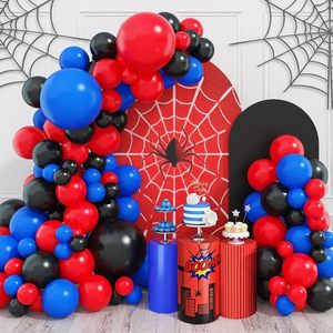 Set di <span class=keywords><strong>Palloncini</strong></span> a Tema Supereroe Ragno Rosso Blu Nero per Decorazioni Festa di Compleanno per Ragazzi, Fornitura all'Ingrosso - Product Image 2