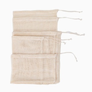 Sac de rangement d'été pour fruits et légumes frais, en coton maillé à mailles larges, écologique et portable, idéal pour les supermarchés (vente en gros) - Product Image 5