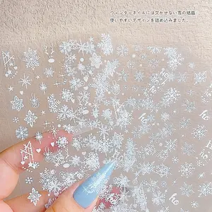 TSZS meilleure vente noël flocon <span class=keywords><strong>de</strong></span> neige ongles autocollants bonhomme <span class=keywords><strong>de</strong></span> neige arbre <span class=keywords><strong>de</strong></span> noël cloche décoration <span class=keywords><strong>de</strong></span> noël pour les ongles - Product Image 1
