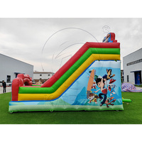 Toboggan gonflable commercial en PVC à thème chien, directement de l'usine, pour enfants et adultes, personnalisable pour les locations de fêtes en extérieur