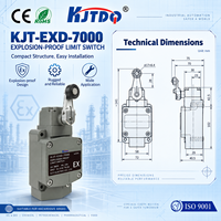 Interrupteur de fin de course antidéflagrant industriel robuste KJT EXD-7000 IP66 SPDT pour machines pétrolières et chimiques
