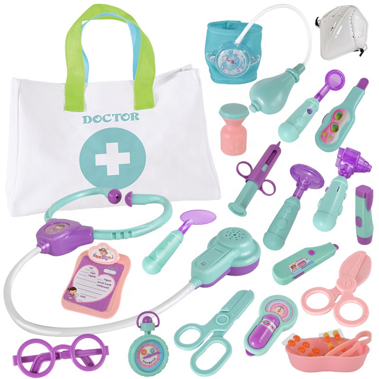 Детский комплект для ролевых игр, игрушки, чемодан, наборы для малышей, дешевая имитация, набор игрушек-врачей