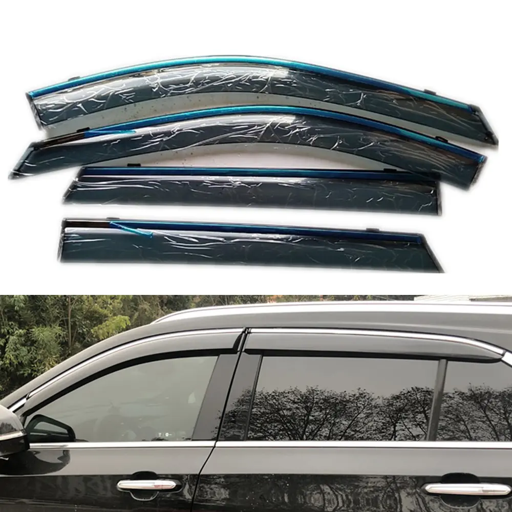 wind deflectors Durable Using Window Visor Vent Sun Shade Guard Door Visor Rain Deflectors For Mercedes-benz GLC-L 2019-2022