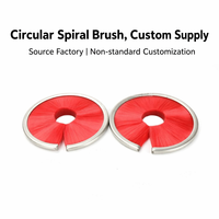 Rouleau de peinture circulaire en spirale, brosse personnalisée pour le nettoyage, le polissage et le meulage