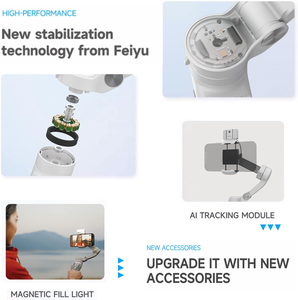 Estabilizador de Gimbal de 3 Ejes Feiyutech <span class=keywords><strong>Vimble</strong></span> 3se, Vb 3se con Seguimiento Facial, Control por Gestos, Plegable, Antivibración para Teléfono Inteligente, con Bluetooth - Product Image 4