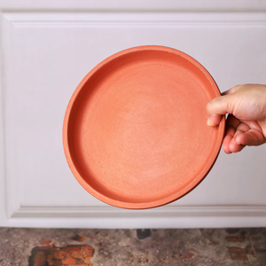 Handcrafted Terracotta Planter Plates <b>Set</b> of 10 for Indoor Outdoor Plant Drainage Saucers for Terracotta Pots Balcony Terrace - Product Image 4