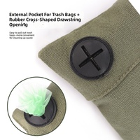 Sac de Rangement Portable pour Friandises pour Chiens et Chats, Sac de Taille pour Entraînement en Extérieur, Sac à Collations pour Promenade, en Métal Solide, Vente en Gros