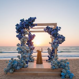 QSBDF 人造花 丝质绣球花 家居装饰花 人造丝绣球花 用于婚礼插花 - Product Image 1