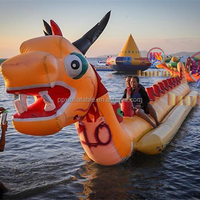 FUN Sea game Personnalisé Long avec prix compétitif Banana Boat Bateaux dragons remorquables gonflables à vendre