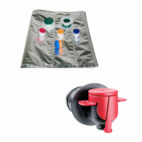 Distributeur de sacs BIB aseptiques personnalisés avec logo, 3L, 5L, 10L, 15L, 20L, pour café, vin, jus, eau, liquides, sac en boîte en plastique avec valve