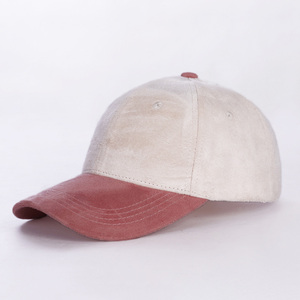 Casquette de baseball en cuir de <span class=keywords><strong>chamois</strong></span> MOTE-MH311 adulte enfants couleur bloquant casquette à visière automne unisexe casquettes Logo personnalisé mode - Product Image 5