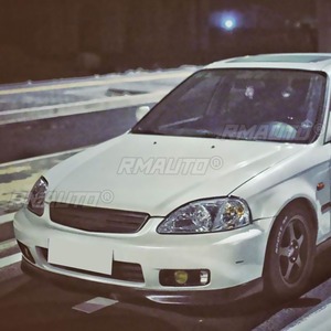 สปอยเลอร์กันชนหน้ารถยนต์ ฝาครอบป้องกันกันชนหน้า ชุดแต่งกันชนหน้า สำหรับ Honda Civic EK3 1996-1998 อุปกรณ์ตกแต่งรถยนต์ - Product Image 5