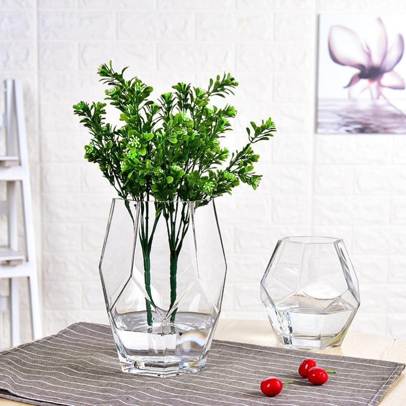 Factory Produced Wholesale Glass Flower Vase for Home Decor