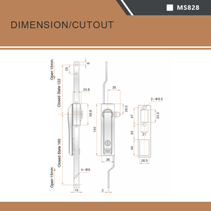 Tủ Điện Door <span class=keywords><strong>Lock</strong></span> Rod Điều Khiển Khóa - Product Image 5