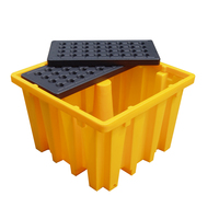 100% Virgin LLDPE Industrial IBC Tanques Paletas de plástico de una cara con estilo europeo Tipo de entrada de 4 vías