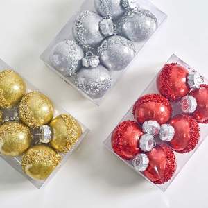 Nouvelles Boules Scintillantes 3D Transfrontalières pour Arbre de Noël, Décorations Personnalisées Suspendues, Vente Directe Usine - Product Image 4