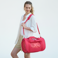Sac de transport portable pour animaux de compagnie en néoprène personnalisé avec conception d'épaule diagonale sac à main étanche pour le voyage-pour chats et chiens