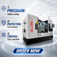 Centro de Mecanizado VMC750 Personalizado, Alta Precisión, Bajo Costo, Fácil Operación, Equipo de Fresado CNC, Moldes para Automoción y Aeroespacial