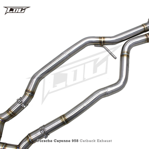 Système d'échappement BSK avec silencieux à valve pour <span class=keywords><strong>PORSCHE</strong></span> <span class=keywords><strong>Cayenne</strong></span> 958 V8 4.8 2010-2016, son actif, tube en X, SUS304, avec commande - Product Image 3
