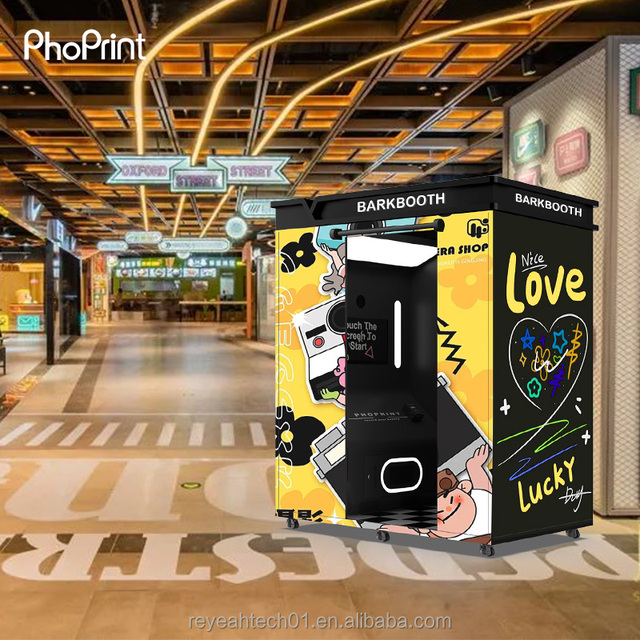 Korean AI Photo Booth Self Service Instant Print Passport Photo Booth Kiosk
