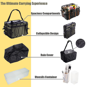 Sac isotherme robuste personnalisé, pliable <span class=keywords><strong>et</strong></span> portable, pour pique-nique, rangement d'outils <span class=keywords><strong>de</strong></span> barbecue, livraison <span class=keywords><strong>de</strong></span> <span class=keywords><strong>repas</strong></span> <span class=keywords><strong>et</strong></span> fêtes en plein air - Product Image 5