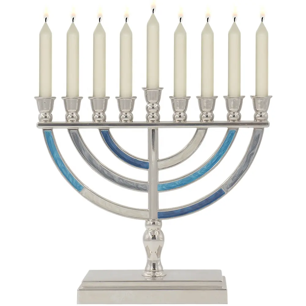 Thiết kế sáng tạo hiện đại chanukah nến đứng nhà sản xuất và xuất khẩu tùy chỉnh ưa thích menorah hanukah bán buôn