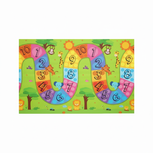 Tapis de jeu double-face 100x140x0,7 cm XPE pour bébé-Tapis de jeu enroulable imperméable non toxique coloré pour les enfants. - Product Image 1