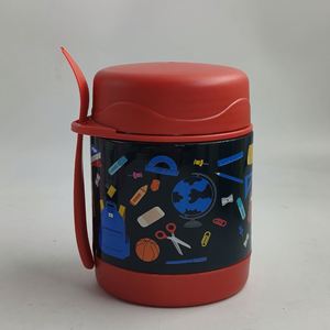 Boîte à lunch double couche pour enfants avec cuillère et petite marmite à soupe, thermos portable scellé sous vide pour cuisson lente - Product Image 4